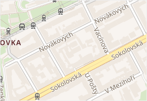 Novákových v obci Praha - mapa ulice