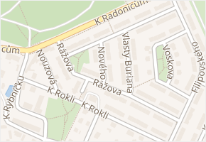 Nového v obci Praha - mapa ulice
