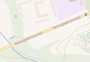 Novopetrovická v obci Praha - mapa ulice