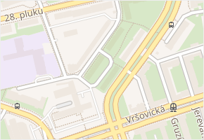 Novorossijská v obci Praha - mapa ulice