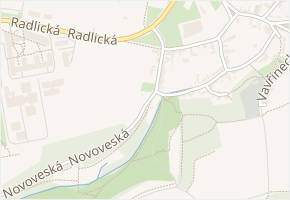 Novoveská v obci Praha - mapa ulice