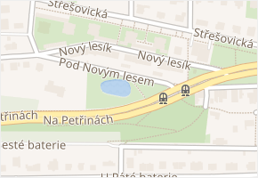 Nový lesík v obci Praha - mapa ulice