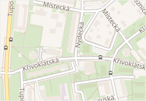 Nýdecká v obci Praha - mapa ulice
