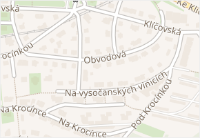 Obvodová v obci Praha - mapa ulice