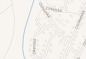 Okenská v obci Praha - mapa ulice