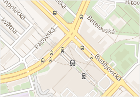 Olbrachtova v obci Praha - mapa ulice