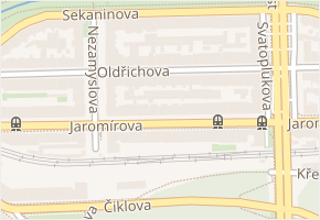 Oldřichova v obci Praha - mapa ulice