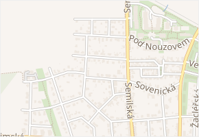 Olešnická v obci Praha - mapa ulice