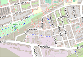 Olgy Havlové v obci Praha - mapa ulice