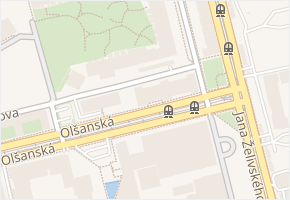 Olšanská v obci Praha - mapa ulice