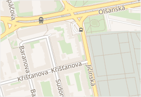 Olšanské náměstí v obci Praha - mapa ulice