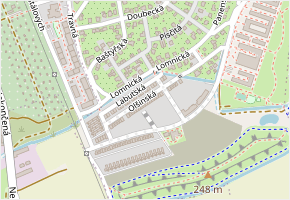 Olšinská v obci Praha - mapa ulice