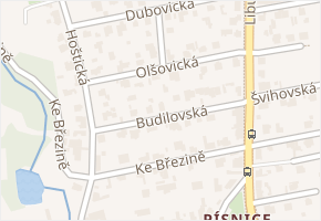 Olšovická v obci Praha - mapa ulice