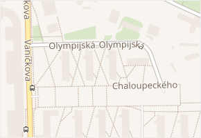 Olympijská v obci Praha - mapa ulice