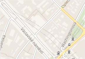 Opletalova v obci Praha - mapa ulice