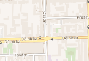 Osadní v obci Praha - mapa ulice