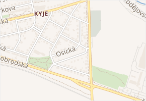 Osická v obci Praha - mapa ulice