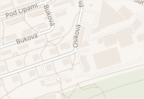 Osiková v obci Praha - mapa ulice