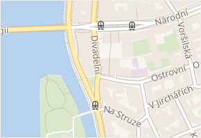 Ostrovní v obci Praha - mapa ulice