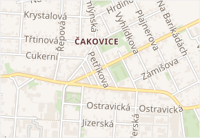 Ouhrabkova v obci Praha - mapa ulice