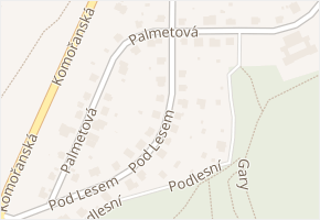 Palmetová v obci Praha - mapa ulice