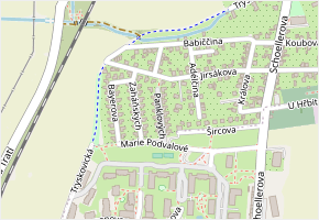 Panklových v obci Praha - mapa ulice