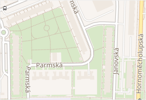 Parmská v obci Praha - mapa ulice