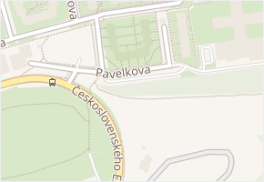 Pavelkova v obci Praha - mapa ulice