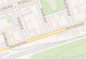 Peckova v obci Praha - mapa ulice