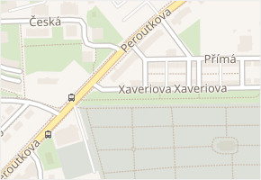 Peroutkova v obci Praha - mapa ulice