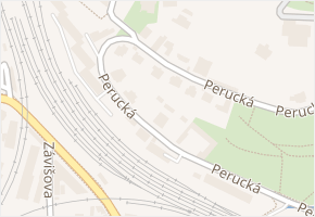 Perucká v obci Praha - mapa ulice