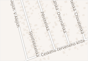 Pěstitelská v obci Praha - mapa ulice