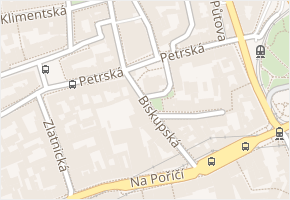 Petrská v obci Praha - mapa ulice