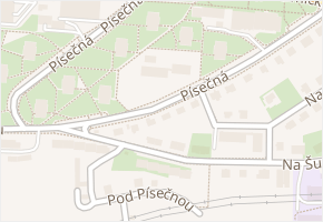 Písečná v obci Praha - mapa ulice