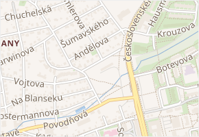 Píšovická v obci Praha - mapa ulice
