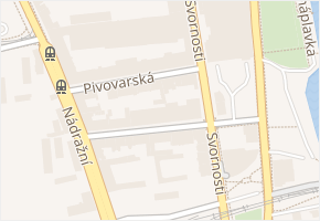 Pivovarská v obci Praha - mapa ulice