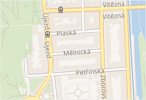 Plaská v obci Praha - mapa ulice