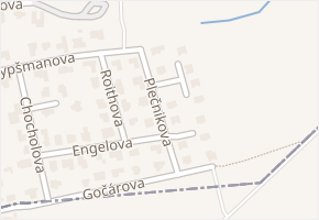Plečnikova v obci Praha - mapa ulice
