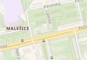 Počernická v obci Praha - mapa ulice