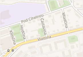 Pod cihelnou v obci Praha - mapa ulice