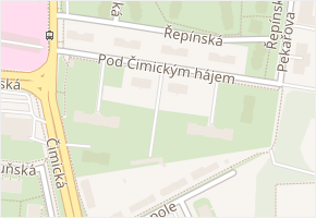 Pod Čimickým hájem v obci Praha - mapa ulice