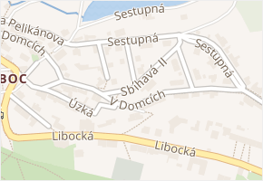 Pod domky v obci Praha - mapa ulice