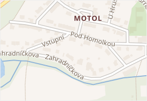 Pod Homolkou v obci Praha - mapa ulice