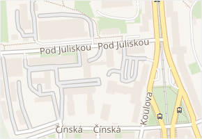 Pod Juliskou v obci Praha - mapa ulice