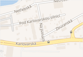 Pod Karlovarskou silnicí v obci Praha - mapa ulice