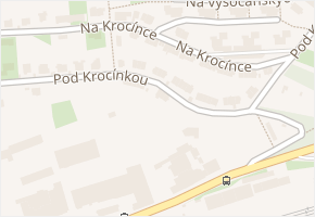 Pod Krocínkou v obci Praha - mapa ulice
