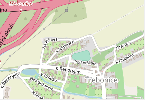 Pod náplavkou v obci Praha - mapa ulice