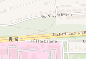 Pod novým lesem v obci Praha - mapa ulice