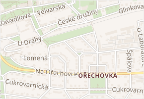Pod Ořechovkou v obci Praha - mapa ulice