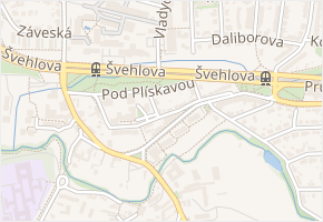 Pod Plískavou v obci Praha - mapa ulice